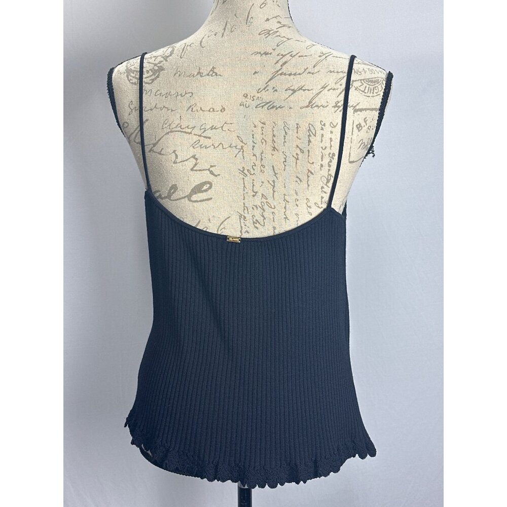 St.John, Ribbed Tank w/ Ruffled Hem - Picture 3 of 10